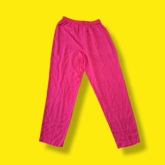 Vintage "Michael B. Ltd." Hot Pink Asymmetrical P… - image 6