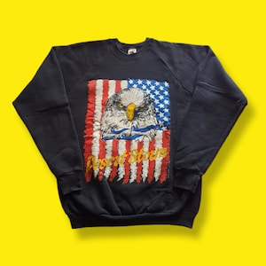 Vintage &quot;Desert Storm&quot; American Eagle Single Stitch Raglan Sweatshirt - 90&#39;s