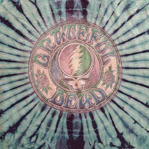 Vintage "Grateful Dead" Tie-Dye Band T-shirt - 20… - image 3