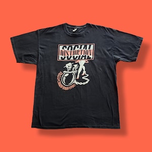 T-shirt Vintage SOCIAL DISTORTION Ball & Chain Tour 1990 - Taille XL - Occasion