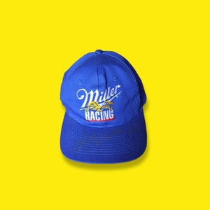 Vintage Autographed Signed "Rusty Wallace - Miller Racing" Hat - 90's