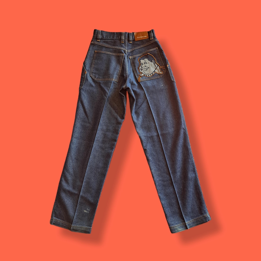 パンツ 00s platinum fubu Fat Albert buggy denim FUBU Platinum Fat Albert Pants - Vintage Mush Mouth Ski