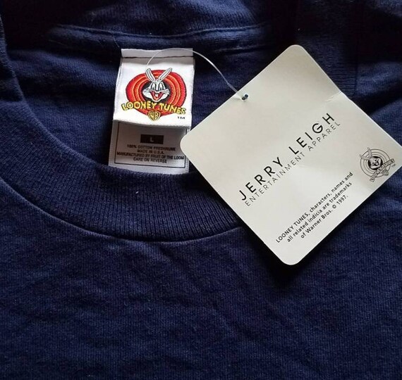 90'S Jerry Leigh Looney Tunes Character Sweatshirt, Men's, Size XL, Vintage unclear white type Vintage Second Hand main image 1