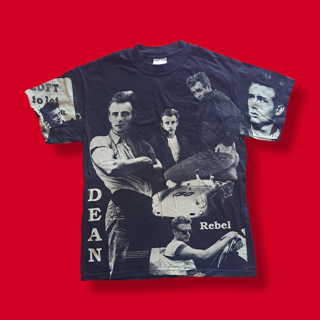 ヴィンテージ「ジェームズ・ディーン」マルチグラフィックTシャツ 