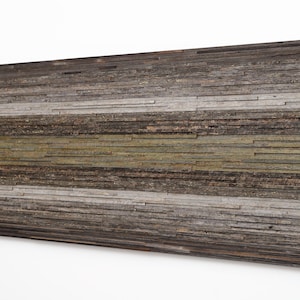 Ivy Moss gradient artwork, Large wall art, modern artwork, Reclaimed wood wall art