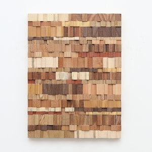 Reclaimed Wood Wall Art: Natural Wavelength Sculpture