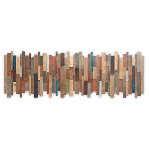 Reclaimed Barnwood Wall Art: Random Edge Wood Sculpture