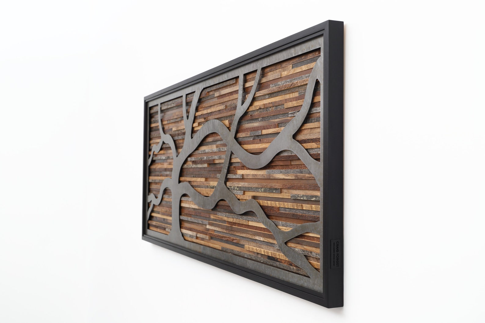 Windswept Tree Wall Art Wood & Metal Wall Art Large Wall Etsy