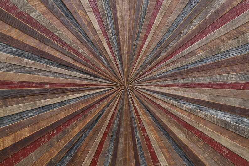 Starburst Wood Wall Art Made With Old Reclaimed Barnwood Etsy