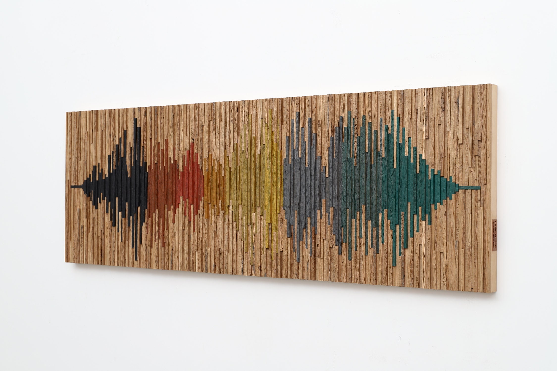 Soundwave wood sculpture Large wall art wood wall art Etsy