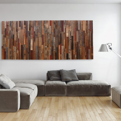 Rustic Wood Wall Art Reclaimed Wood Sculpture Etsy