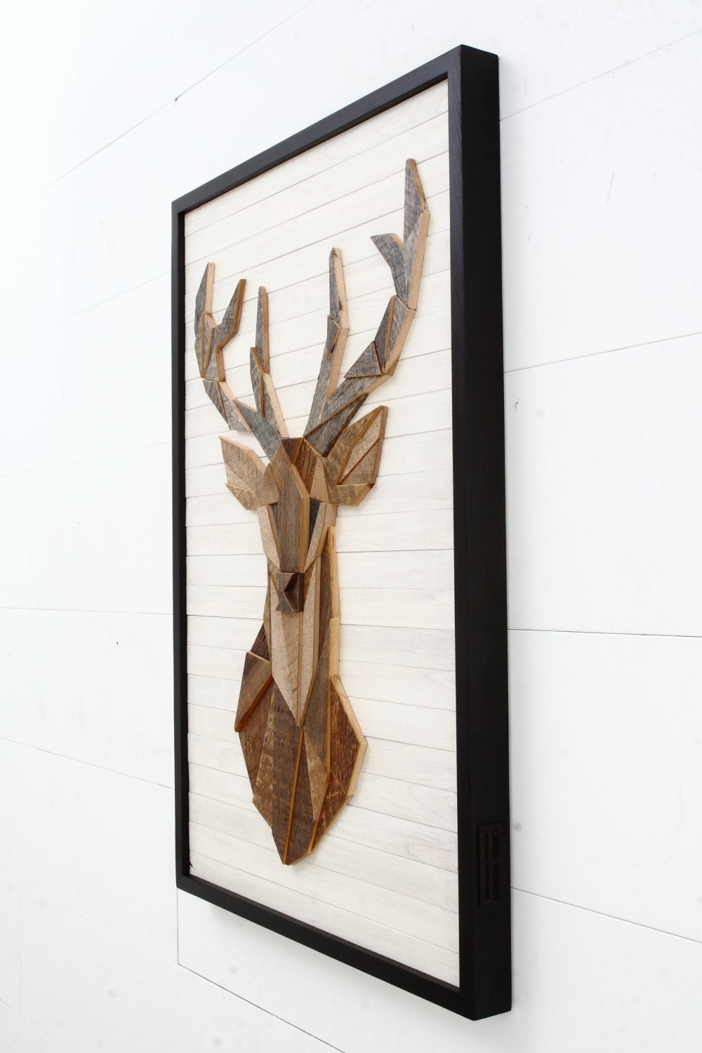 Deer Head Wall Art Wood Wall Art Reclaimed Wood Wall Art Etsy