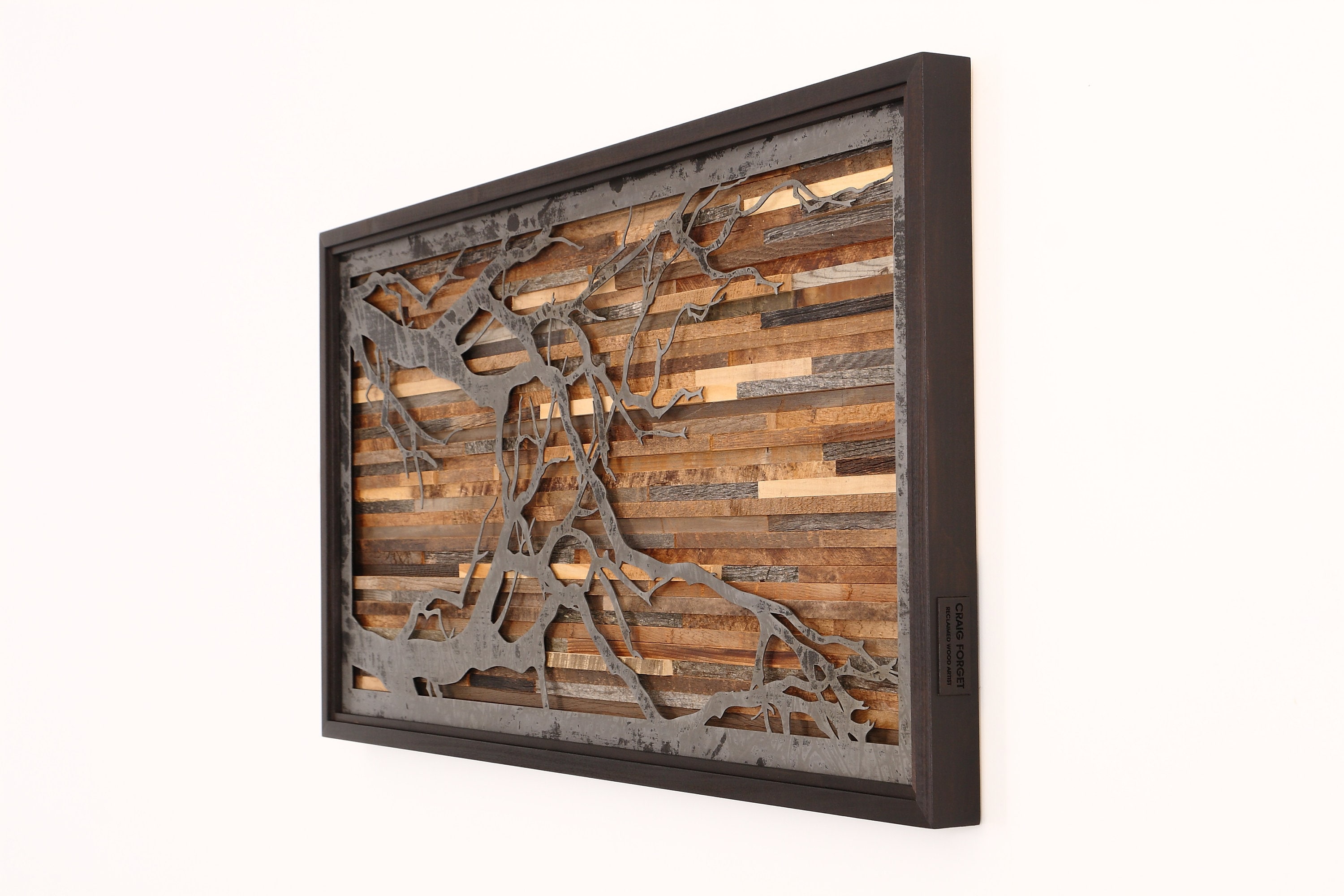 Stupell Rustic Merry Christmas Tree Wall Plaque - Distressed Wood Art, 10x15 Inches, Ready To Hang
