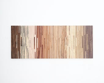 Natural Transition #5 – Reclaimed Wood Wall Art | Gradient wooden Wall Decor