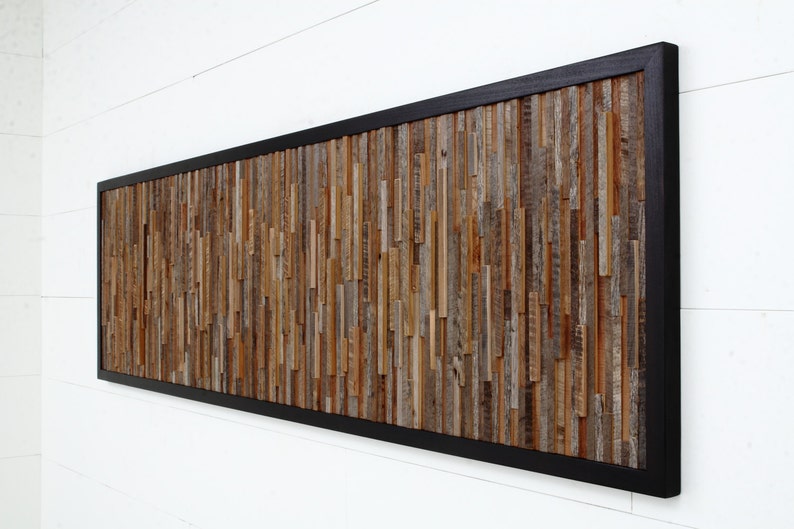 Wood wall art, made of old barnwood, Different Sizes Available. Large art, wood wall sculpture image 3