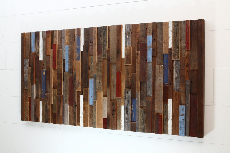 Wood Wall Art Reclaimed Barnwood Wall Art Large Wood Wall Etsy