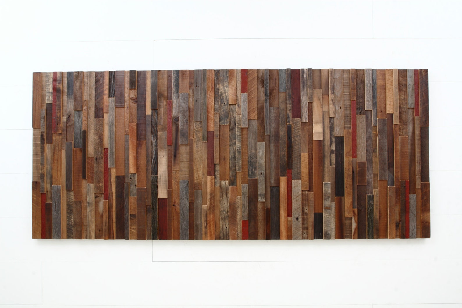 Large wood wall art made of old reclaimed barnwood Different Etsy