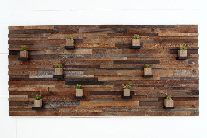 Wood Wall Art With Floating Wood Shelves Etsy