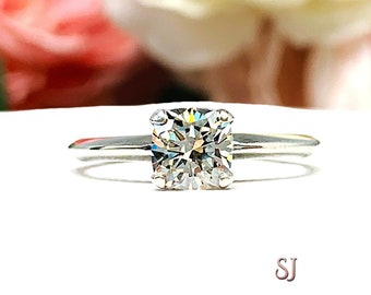 Cushion 6mm Cubic Zirconia Engagement Ring