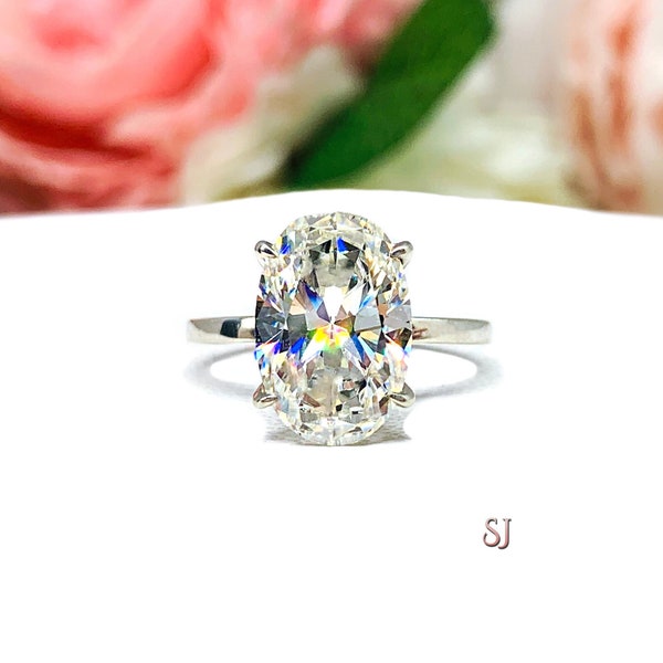 Cubic Zirconia Engagement Ring Etsy