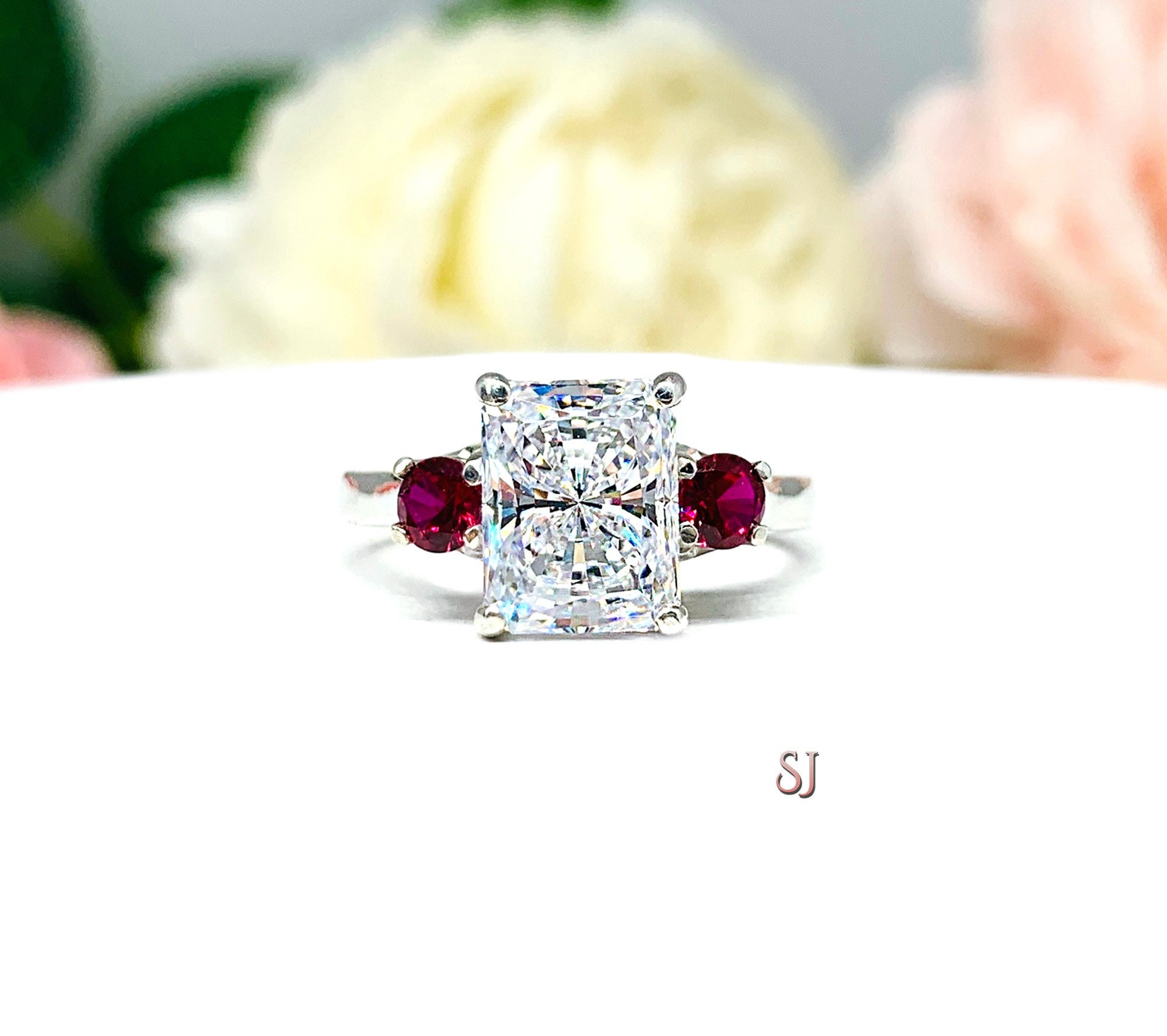 Diamond and Ruby Engagement Rings | Mix Your Stones – Trumpet & Horn