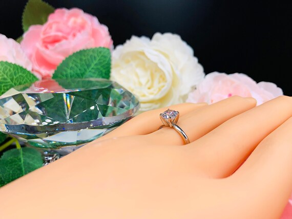 Zirconia Cúbica Matrimoniocompromiso Rosa Oro Cristal De Zirconia Cúbica Matrimoniocompromiso Rosa Oro Cristal De