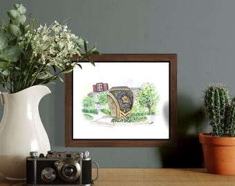 Aggie Ring Day Gift, Watercolor Aggie Art, Aggie Fan, Gifts for Aggie  Graduation, Gift for Aggie Men, Texas A&M Student Gifts, Ring Dunk
