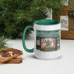 Holiday Shop Around the Corner Movie Inspired Coffee Cup | You’ve Got Mail Mug | Watercolor Print | Don&#39;t Cry Shopgirl | Meg Ryan Christmas