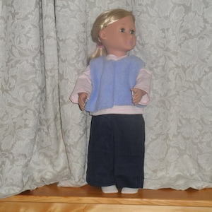 18" Doll Corduroy Pant and Vest Outfit