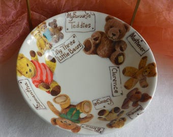 SALE! Roy Kirkham Cereal Bowl - UNUSED - English Bone China, Multi Bears, Great Gift - Vintage - Rare, Fabulous!