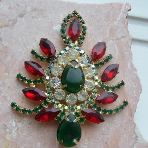 VERKOOP! Juliana DE Glam-broche - statement, pennenset cabines, sprankelend veelkleurig, blits, geweldig cadeau - vintage - zeldzaam, fantastisch!