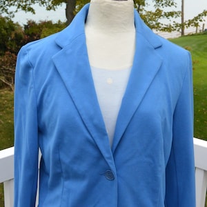 SALE! Talbots Jacket - UNUSED- Rare Blue, Cotton, US Size M, Orig Tags, Retail Price 99.50, Great Gift - Vintage- Rare, Fabulous!
