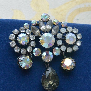 SALE! Schreiner Glam Brooch - Exquisite Multi Size Shape Stones/Design, Statement, Great Gift- Vintage - Very Rare, Fabulous!