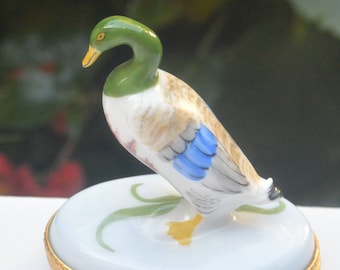 SALE! Limoges 3-D Mallard - Hallmarked, Hand Painted, Hinged, Great Gift - Vintage - Rare, Fabulous!