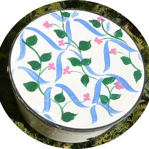 SALE! Hat Box, Park Avenue, LA - Hand Painted, Multi Color, White Hat Box, Storage/Decor, Great Gift - Vintage -Rare, Fabulous!
