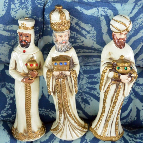 SALE! Dickmal Creations, Three Wise Men - Jeweled/Diff Gifts, Orig Tags/Box, Japan, Great Gift - Vintage - Very Rare, Fabulous!