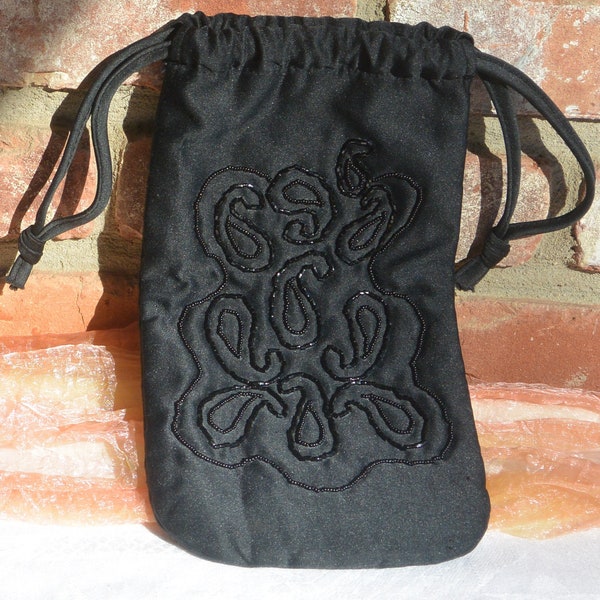 SALE! Christian Dior Bag - Black, Intricate Beading, Fabric, Label, Great Gift - Vintage - Rare, Fabulous!