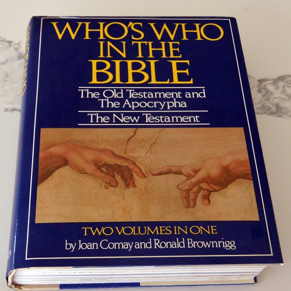 SALE! Book, Who's Who in Bible: 2 Volumes in One - Joan Comay/Ronald Brownrigg - Both Testaments, Great Gift - Vintage - Rare, Fabulous!