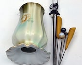 48 HR SALE 12 Hat Hair Pins Holder Set - Bakelite, Sterling, Porcelain - Antique -Fabulous