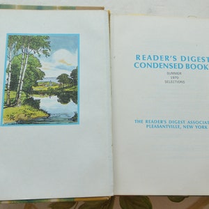 Vintage Reader&#39;s Digest Condensed Book: 1970 First Edition Vol. 3
