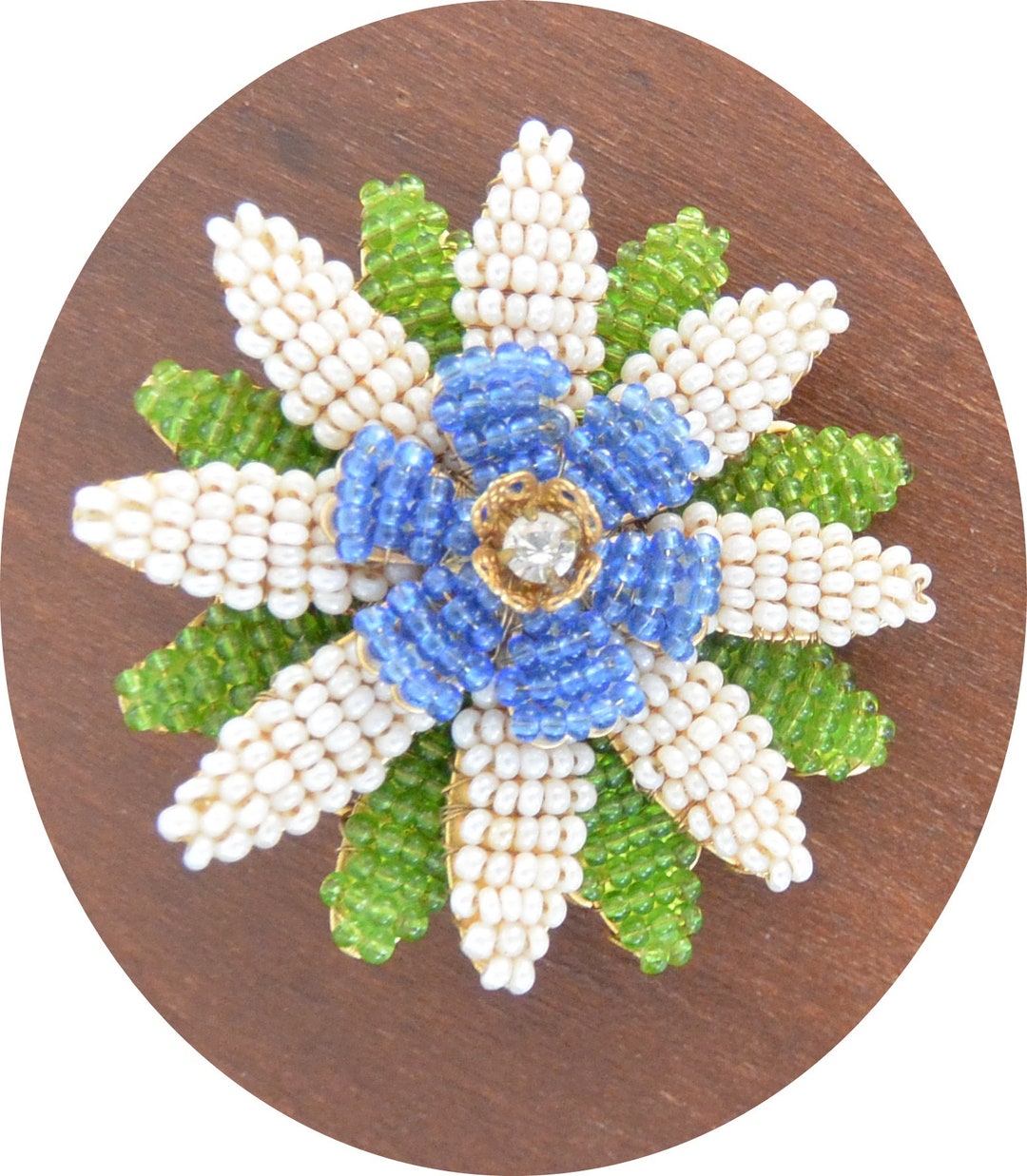 スタンレー ハグラー フラワー ブローチ: 署名入り、マルチカラー