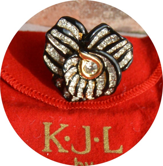 SALE! Kenneth J Lane Floral Ring - UNUSED - Adjus… - image 2