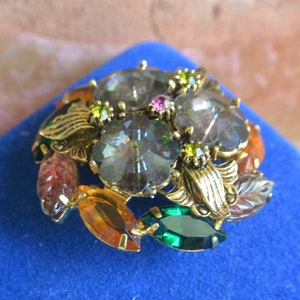 UITVERKOOP! Juliana D&E-broche - glamoureuze meerkleurige cabochons, statement, geweldig cadeau - vintage - zeldzaam, fantastisch!