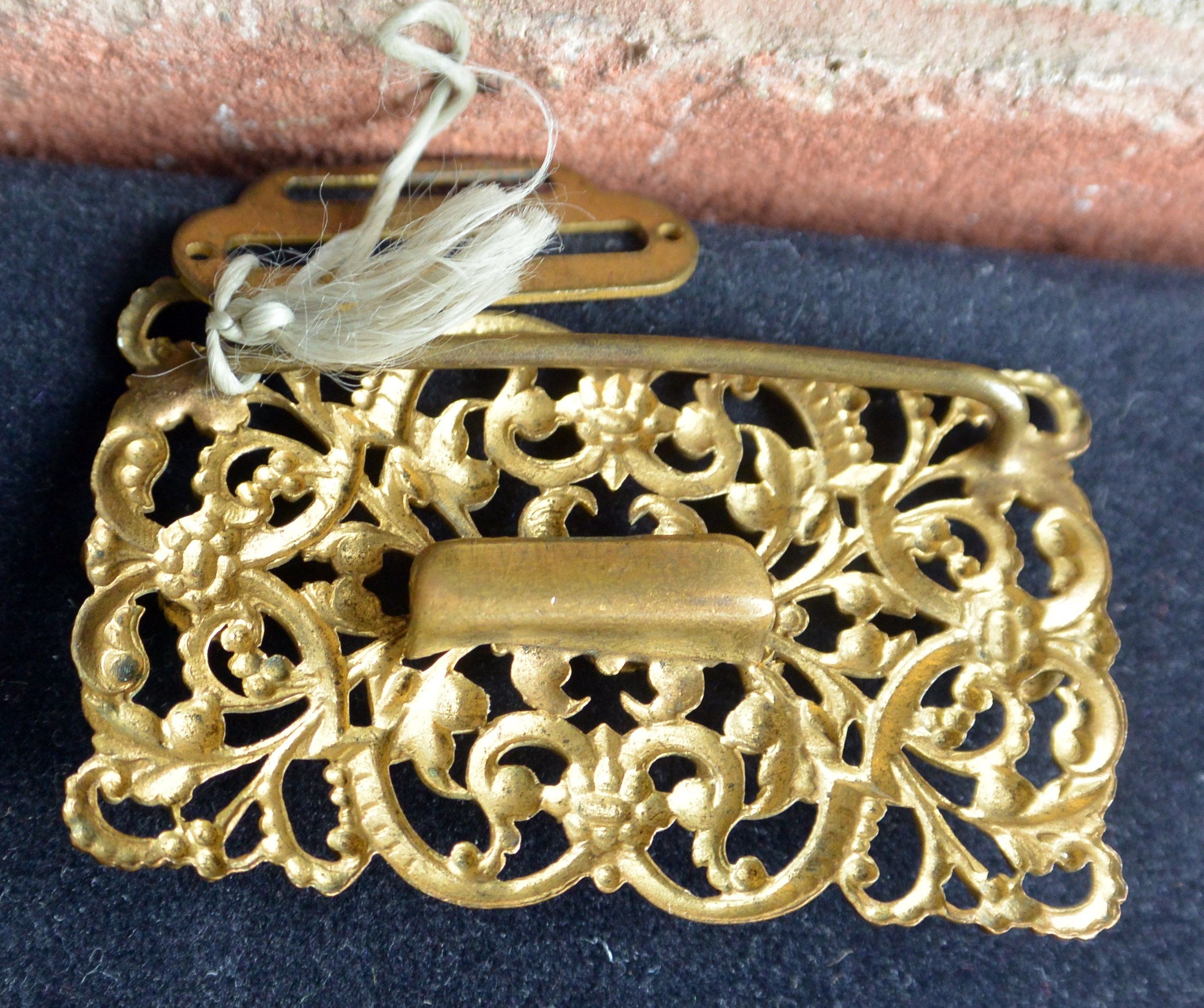 Vintage Art Deco Belt Buckle Set Pair Multicolor Glass Gold Tone Retro Art Deco Belt Buckle Vintage - Etsy main image 4