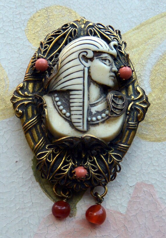 SALE! Selro Selini Pharaoh Brooch - Egyptian Phar… - image 7