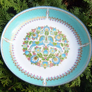 SALE! Email Studio Steinbock Bowl- Hallmarked, Austria, Hand Made Enamelware, 24K Gold, Great Gift - Vintage - Retired, Fabulous!