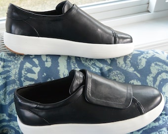 Cole Haan-sneakers: ONGEBRUIKT - Grand Pro, zwart leer, VS 10B, vintage, SALE!