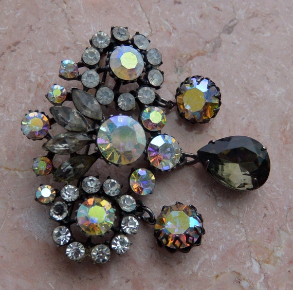 SALE! Schreiner Glam Brooch - Exquisite Multi Siz… - image 9