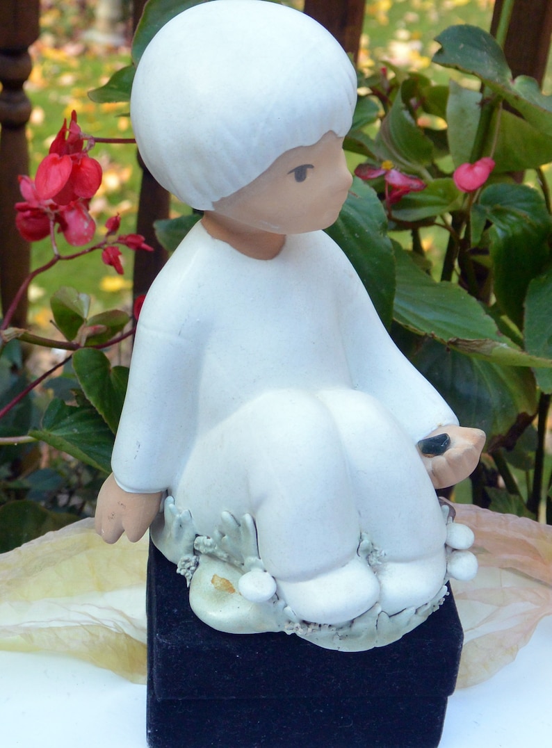 Rare Fabulous! Vintage Signed Great Face Elaine Carlock Boy Hand Potted Clay