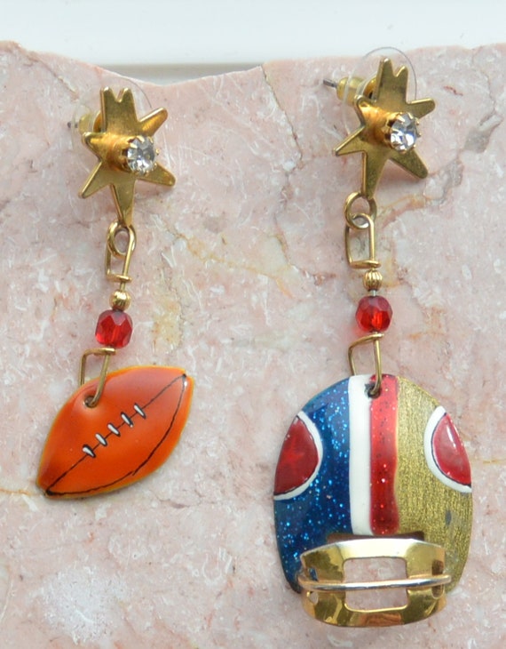 Lunch at the Ritz Earrings - Signed, Football The… - image 2